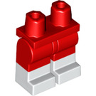 LEGO rouge Minifigure Hanches et jambes avec blanc Boots (3815 / 21019)
