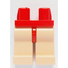 LEGO rot Minifigure Hüften mit Light Flesh Beine (3815 / 73200)