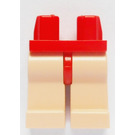 LEGO Red Minifigure Hips with Light Flesh Legs (3815 / 73200)