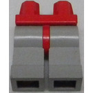 LEGO Red Minifigure Hips with Light Gray Legs (3815)