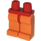 LEGO Červená Minifigurka Boky s oranžová Nohy (3815 / 73200)