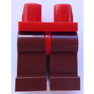 LEGO Red Minifigure Hips with Reddish Brown Legs (73200 / 88584)