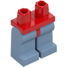 LEGO Red Minifigure Hips with Sand Blue Legs (3815 / 73200)