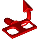 LEGO Red Minifigure Imp Tail With Arrowpoint (26077)