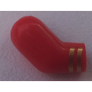 LEGO Red Minifigure Right Arm with 2 Gold Stripes (3818)