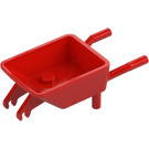 LEGO Červená Minifigurka Wheelbarrow Tělo (65411 / 98288)