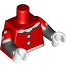 LEGO rot Minnie Mouse Minifig Torso (973 / 16360)