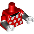LEGO rot Minnie Mouse mit rot Polka Dot Dress Minifig Torso (973 / 16360)