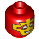 LEGO rot Mister Miracle Minifigure Kopf (Einbau-Vollbolzen) (3626 / 66055)