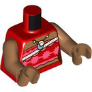 LEGO Red Moana Minifig Torso (973 / 76382)