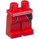 LEGO Rood Monkie Kid - Toerist Minifiguur Heupen en benen (3815 / 90206)