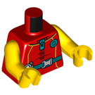 LEGO Red Mr. Tang Minifig Torso (973 / 76382)