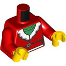 LEGO rouge Mrs Claus Minifig Torse (973 / 76382)