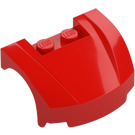 LEGO Red Mudgard Bonnet 3 x 4 x 1.3 Curved (98835)