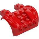 LEGO Rot Mudgard Bonnet 6 x 6 x 2.3 (6 x 4) (80481)