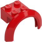 LEGO Red Mudguard Brick 2 x 2 with Wheel Arch  (50745)