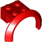 LEGO Red Mudguard Brick 2 x 2 with Wheel Arch  (50745)