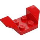 LEGO Rood Spatbord Plaat 2 x 2 met Flared Wiel Arches (41854)