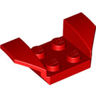 LEGO rouge Garde-boue assiette 2 x 2 avec Flared Roue Arches (41854)