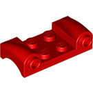 LEGO rot Kotflügel Platte 2 x 4 mit Headlights und Gebogen Fenders (93590)
