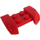 LEGO Rood Spatbord Plaat 2 x 4 met Overhanging Headlights (44674)