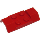 LEGO Rood Spatbord Plaat 2 x 4 met Wiel Arches (3787)
