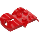 LEGO Rosso Parafango Veicolo Base con 2 x 2 Piastra (3400)