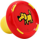 LEGO Rood Muziek Composer Geluid plug met Hond Patroon (42987)