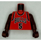 LEGO Czerwony NBA player, Jalen Rose, Chicago Bulls Tułów