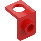 LEGO Red Neck Bracket with Stud with Thinner Back Wall (42446)