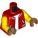 LEGO rouge Ned Leeds Minifig Torse (973 / 76382)