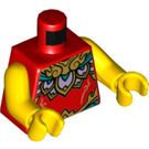 LEGO Rood Nezha Minifig Torso (973 / 76382)