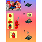 LEGO Red Ninja's Dragon Glider 3074 Instructies