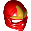 LEGO Red Ninjago Wrap with Ridged Forehead with Gold (25393 / 99305)