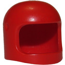LEGO rot Old Helm mit dünnem Kinnriemen, unbestimmte Grübchen