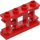 LEGO Czerwony Oriental Ogrodzenie 1 x 4 x 2 (32932)