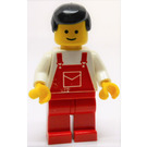 LEGO Rood Overalls minifiguur