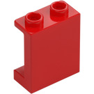 LEGO Punainen Paneeli 1 x 2 x 2 sivutuilla, ontoilla nupeilla (35378 / 87552)