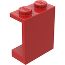 LEGO Red Panel 1 x 2 x 2 without Side Supports, Solid Studs (4864)