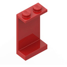 LEGO Rot Paneel 1 x 2 x 3 ohne seitliche Stützen, feste Noppen (2362 / 30009)