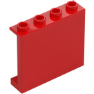 LEGO Rosso Pannello 1 x 4 x 3 con supporti laterali, bottoncini cavi (35323 / 60581)