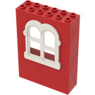 LEGO Red Panel 2 x 6 x 7 Fabuland Wall Assembly (3890)