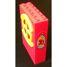 LEGO Red Panel 2 x 6 x 7 Fabuland Wall Assembly with '78' Sticker