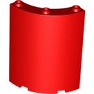 LEGO rouge Panneau 4 x 4 x 6 Incurvé (30562 / 35276)