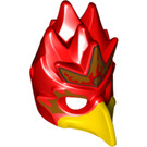 LEGO rouge Phoenix Masquer avec Jaune Le bec avec Gold Headpiece (16656 / 17399)