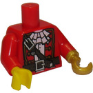 LEGO rouge Pirate Captain Torse (973 / 10895)