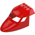 LEGO Rouge Avion De Face 6 x 10 x 4 (87613)