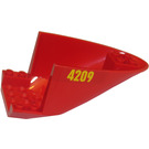 LEGO rouge Avion Arrière 6 x 10 x 4 avec "4209" Autocollant (87616)