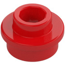 LEGO Rood Plaat 1 x 1 Rond met Open nop (28626 / 85861)