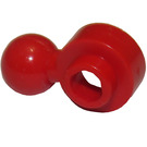 LEGO Rood Plaat 1 x 1 Rond met Trekhaakkogel (Zeshoekig gat) (3614)